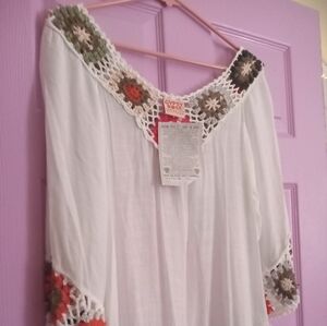 Gypsy Rose Os Hippoe Knit Fringe shirt